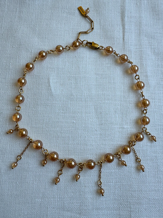 Collier sunset aura quartz