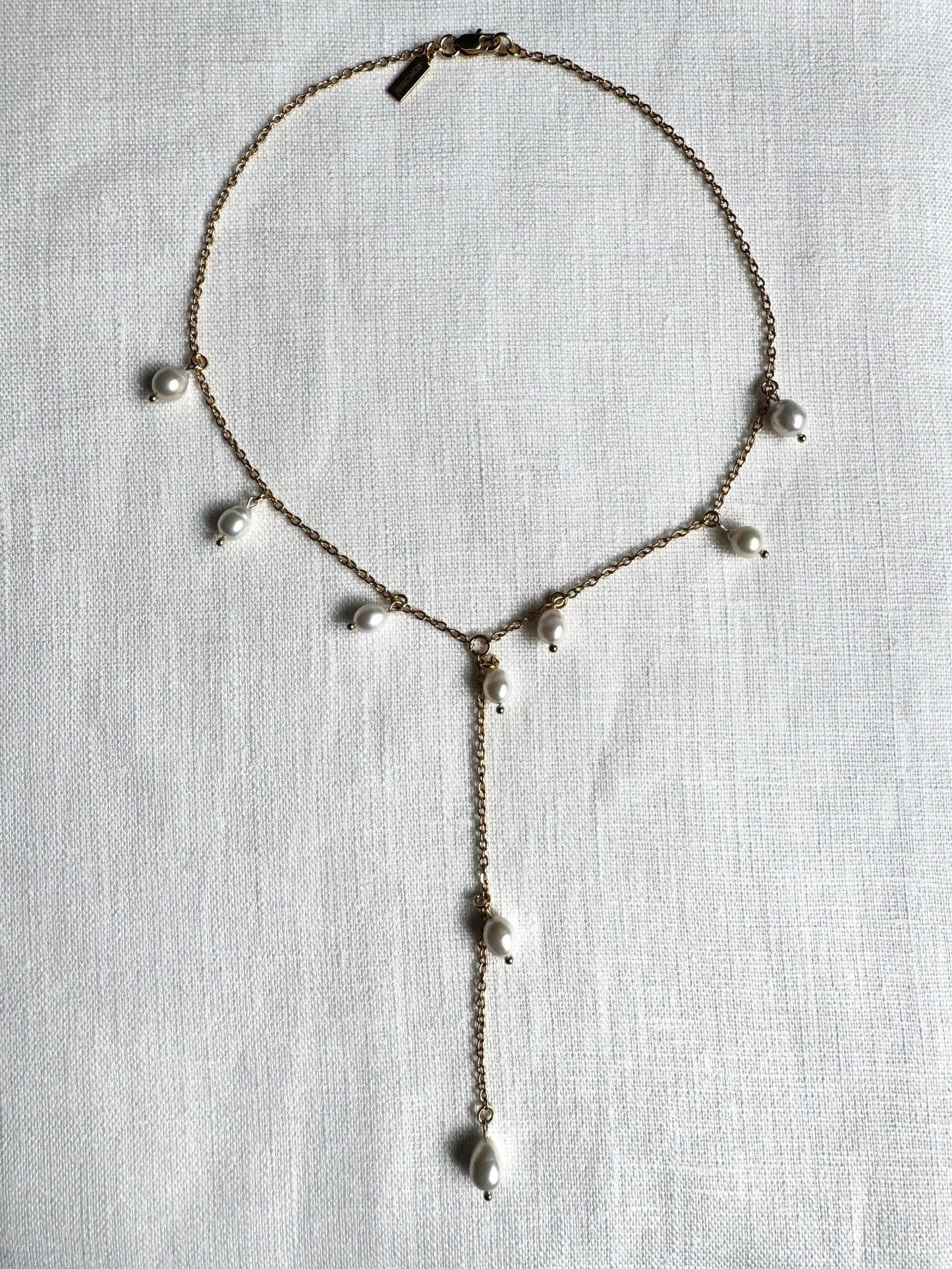 Collier Y avec perles d’eau douce