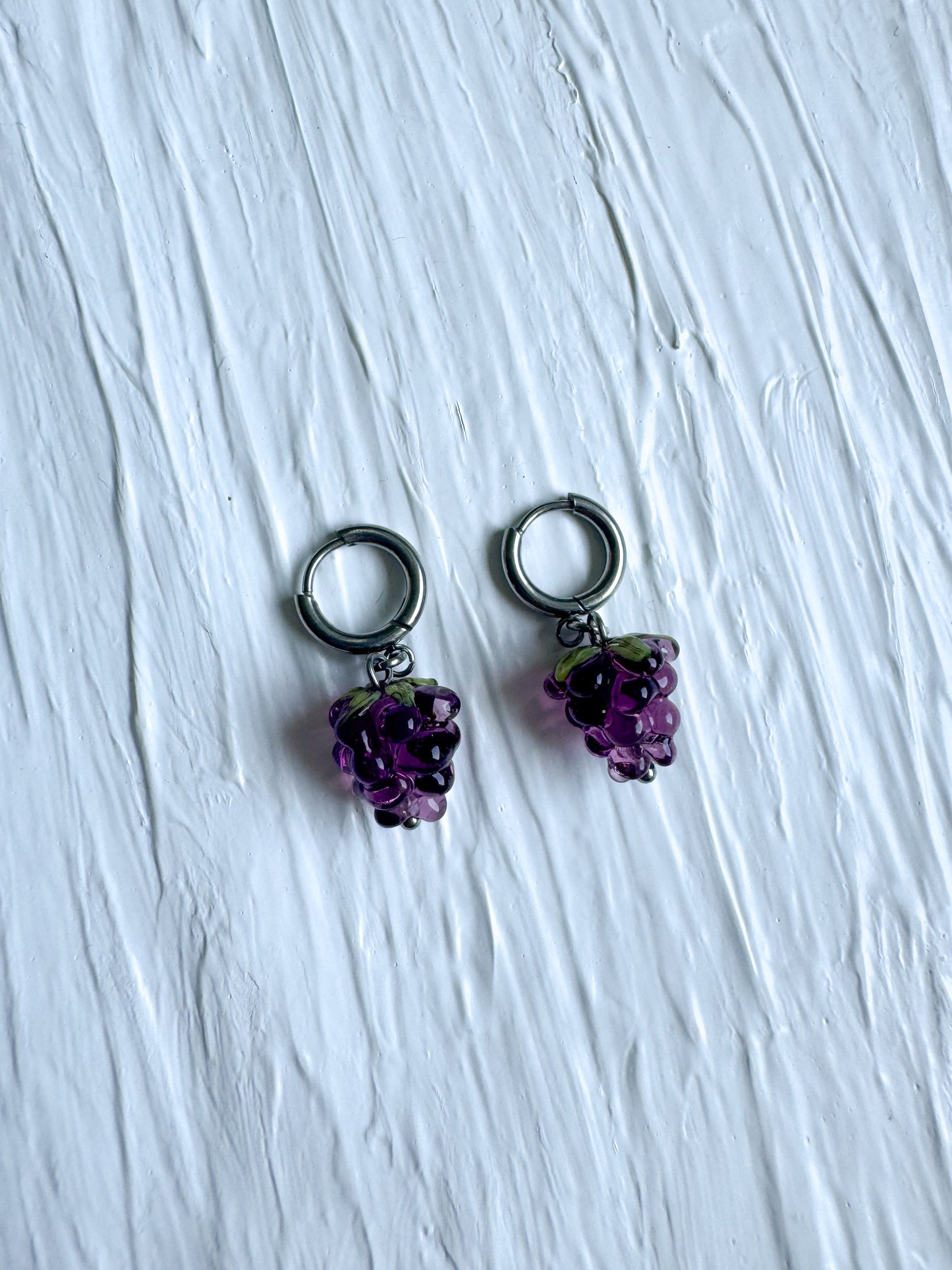 Boucles d’oreilles pendantes raisins
