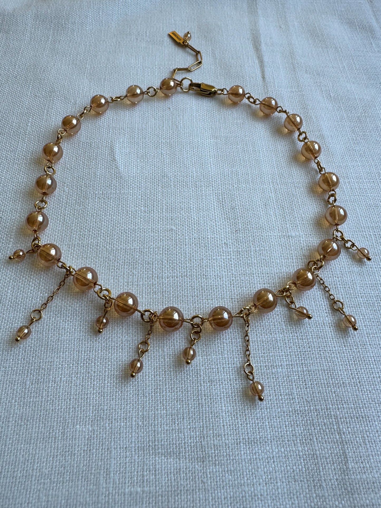 Collier sunset aura quartz