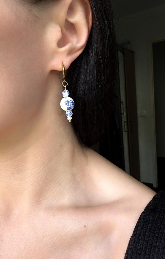 Boucles d’oreilles chinoiserie chic