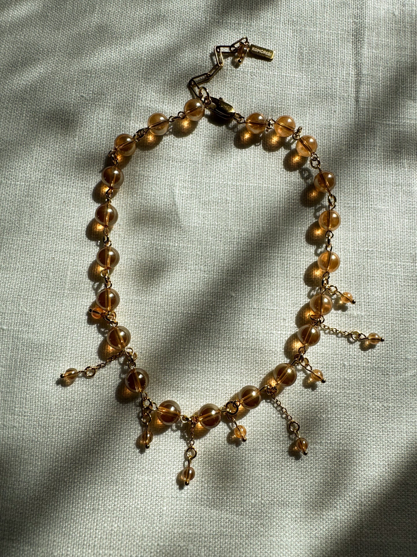 Collier sunset aura quartz