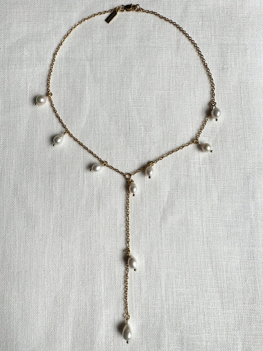 Collier Y avec perles d’eau douce