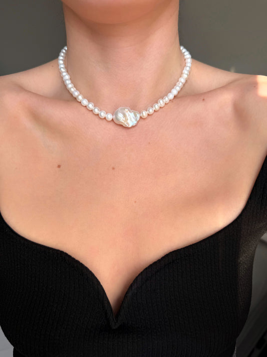 Collier Pearl baroque