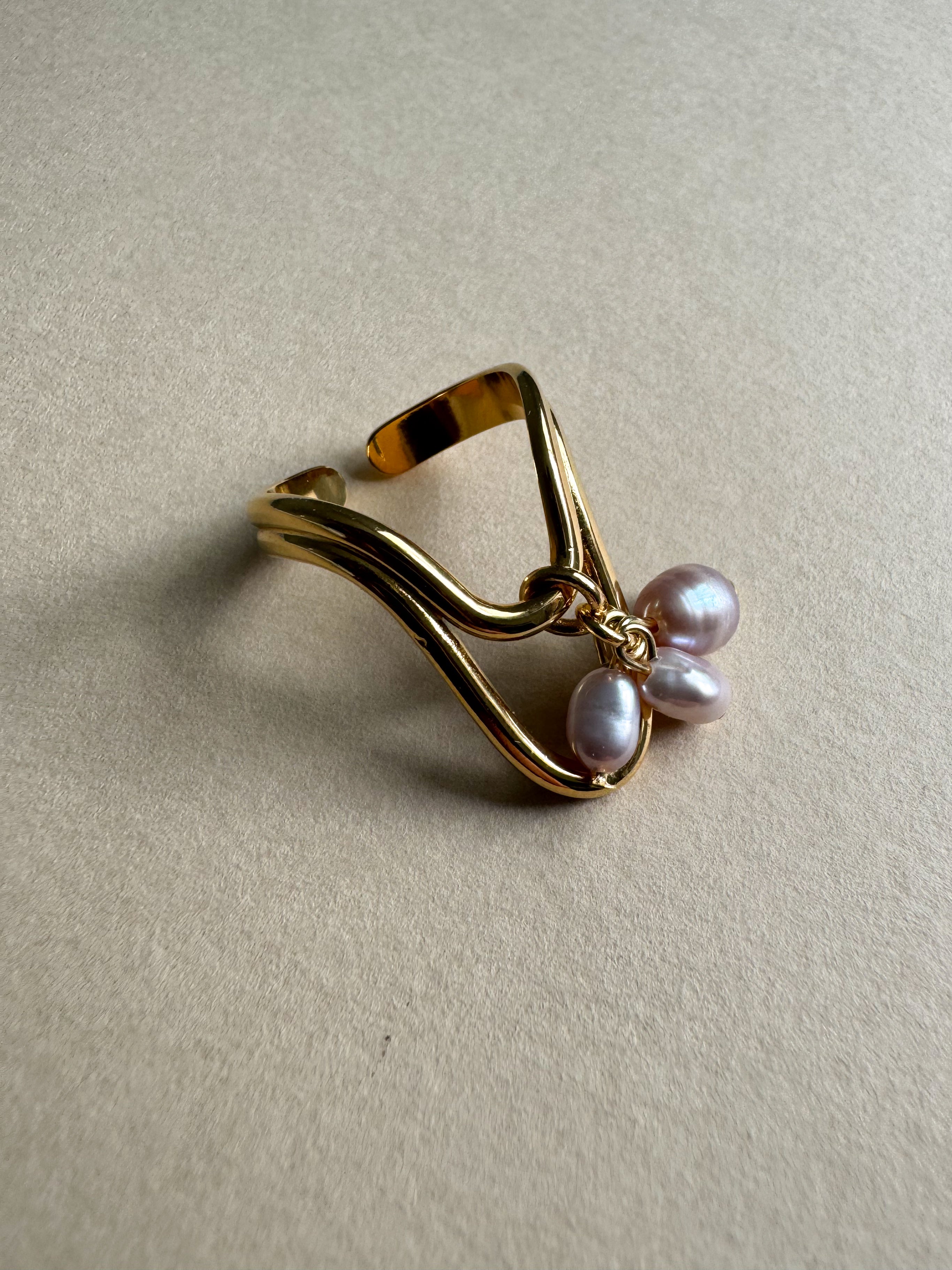 Bague Gold & Pearl