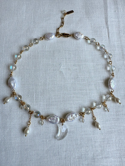 Engel-Aura-Quarz-Halskette