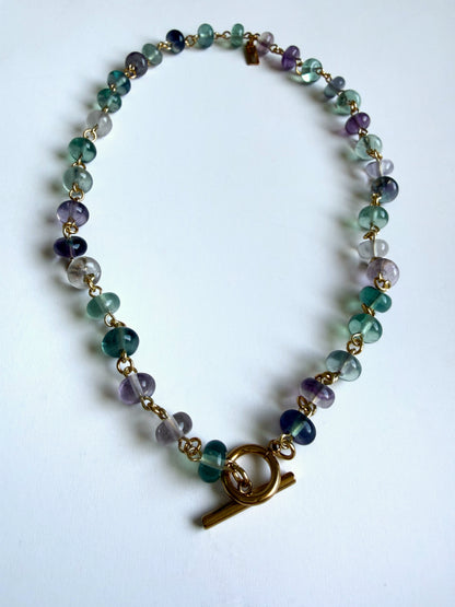 Lavendel-Soda-Halskette