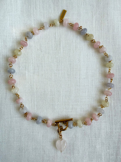 Halskette aus Jade und Beryll