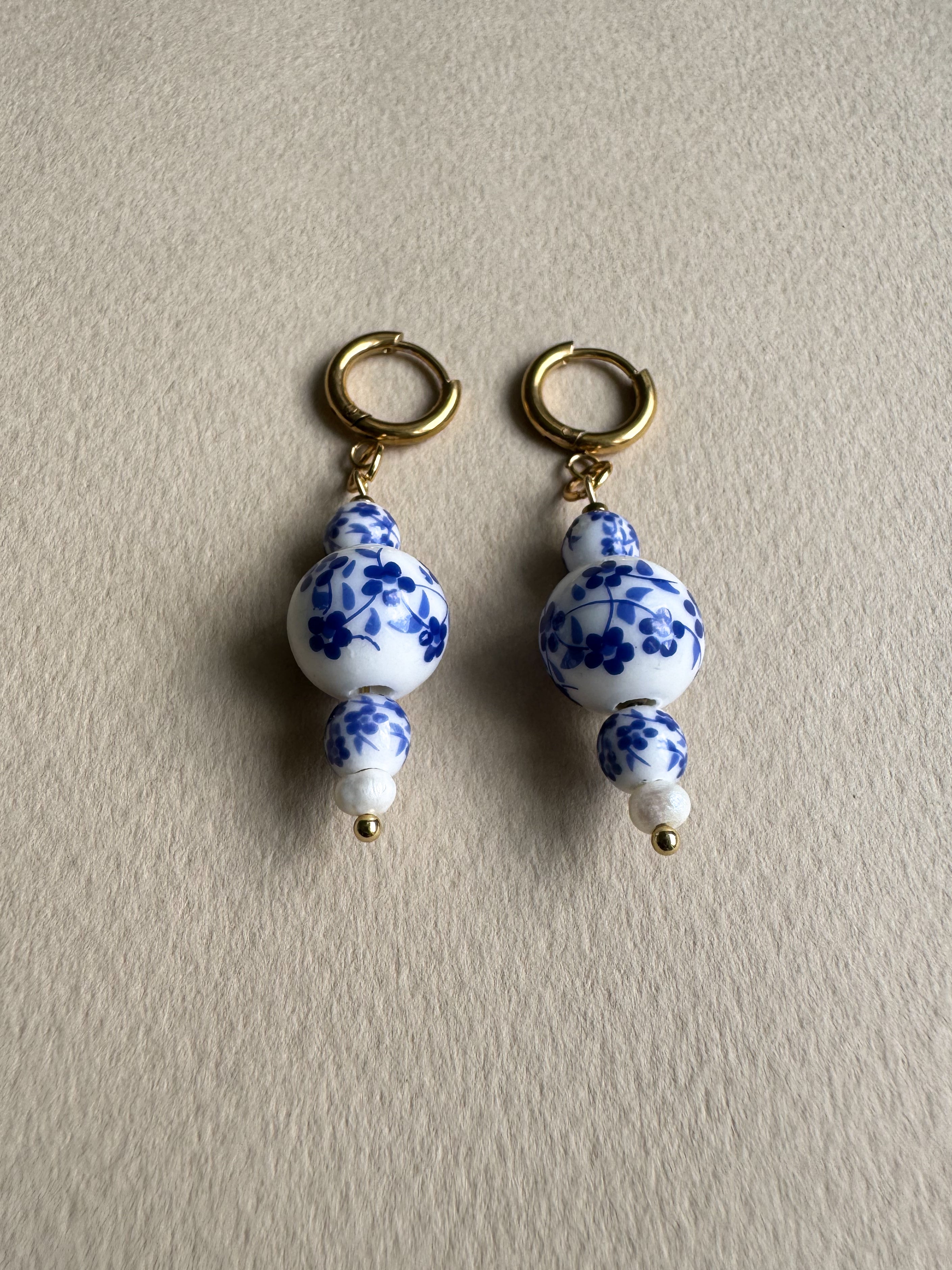 Boucles d’oreilles chinoiserie chic