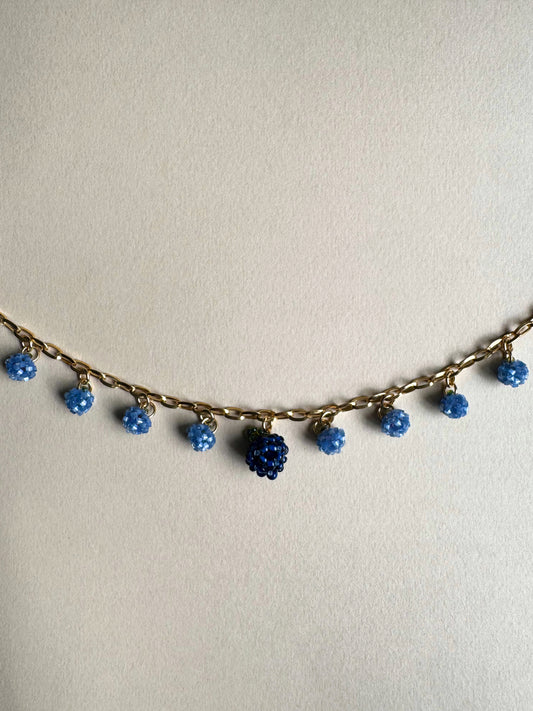 Collier multi charms de myrtilles