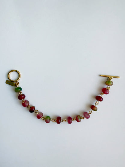 Berry jam jade bracelet