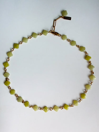 Jade clover necklace
