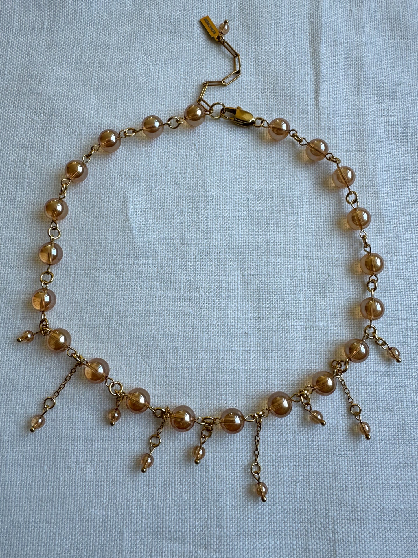 Collier sunset aura quartz