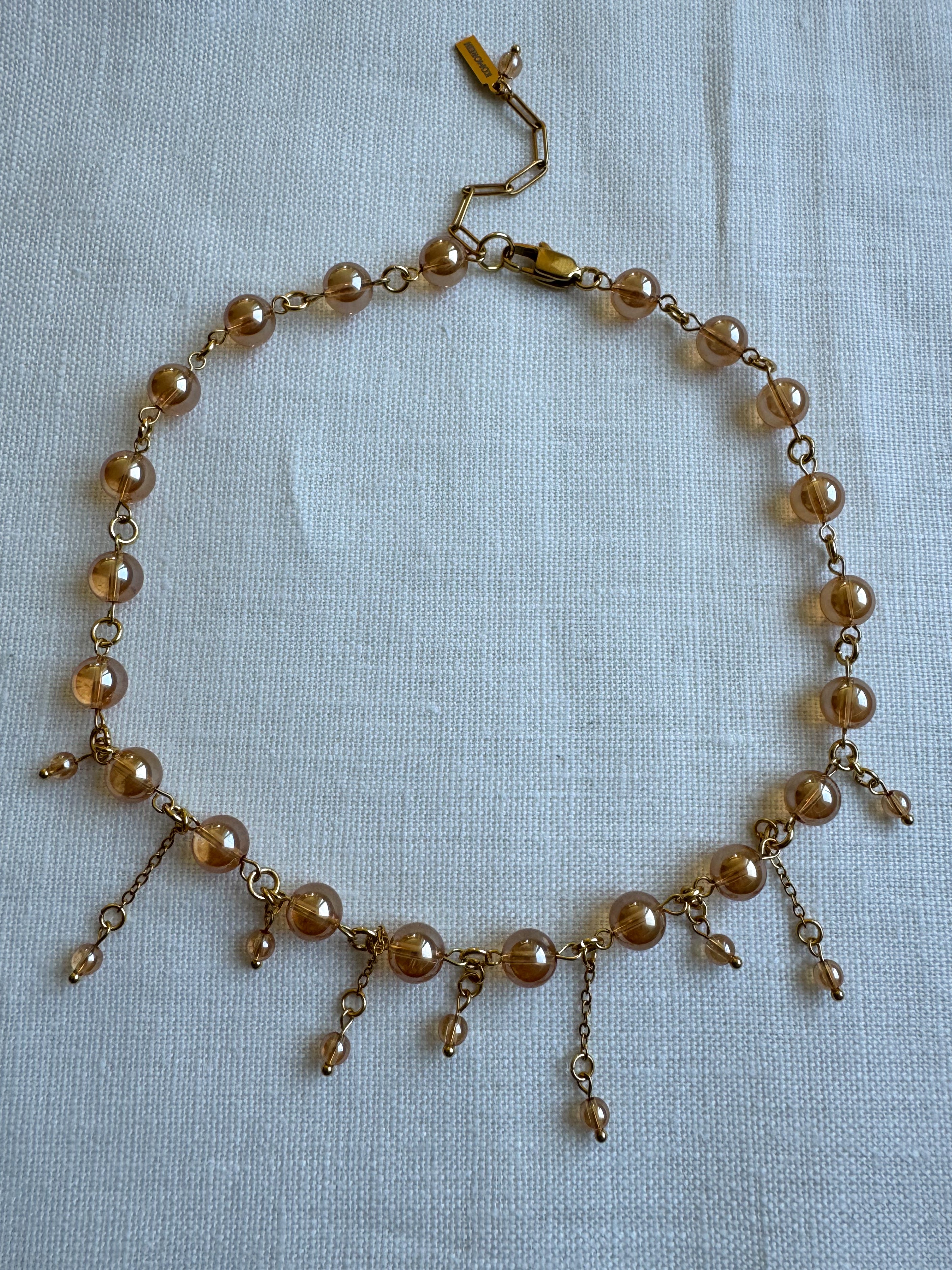 Collier sunset aura quartz
