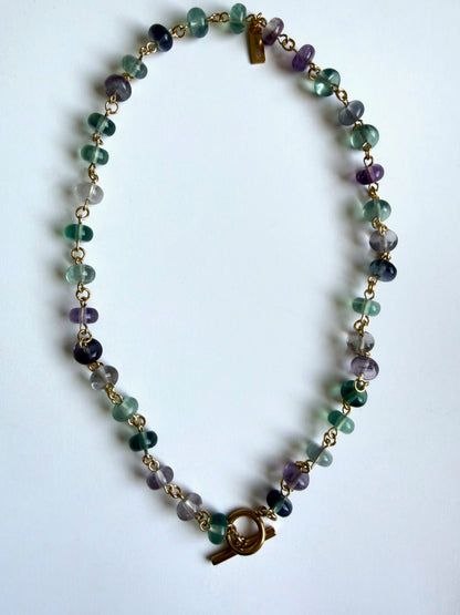 Lavendel-Soda-Halskette