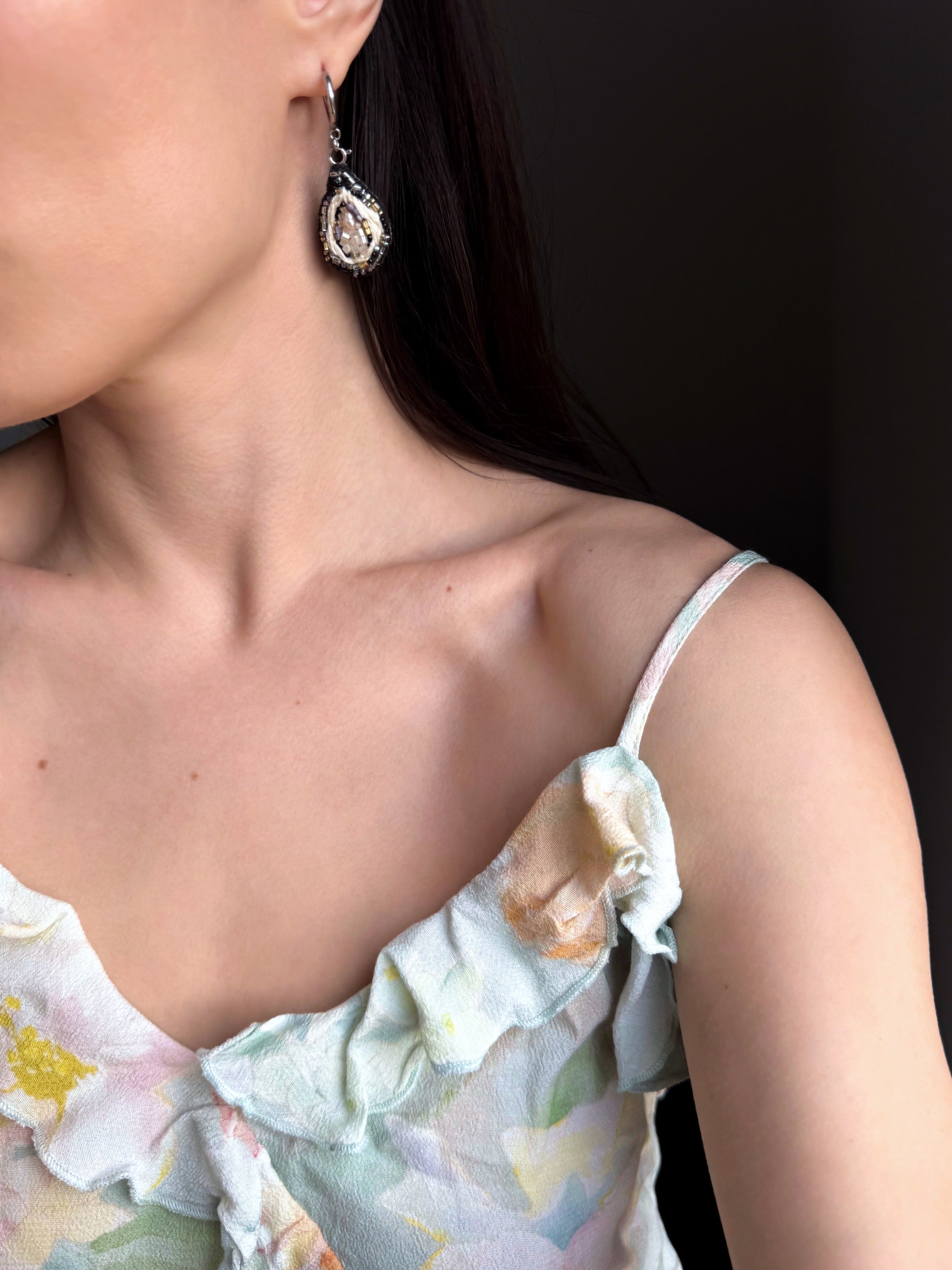 Boucles d’oreilles huîtres