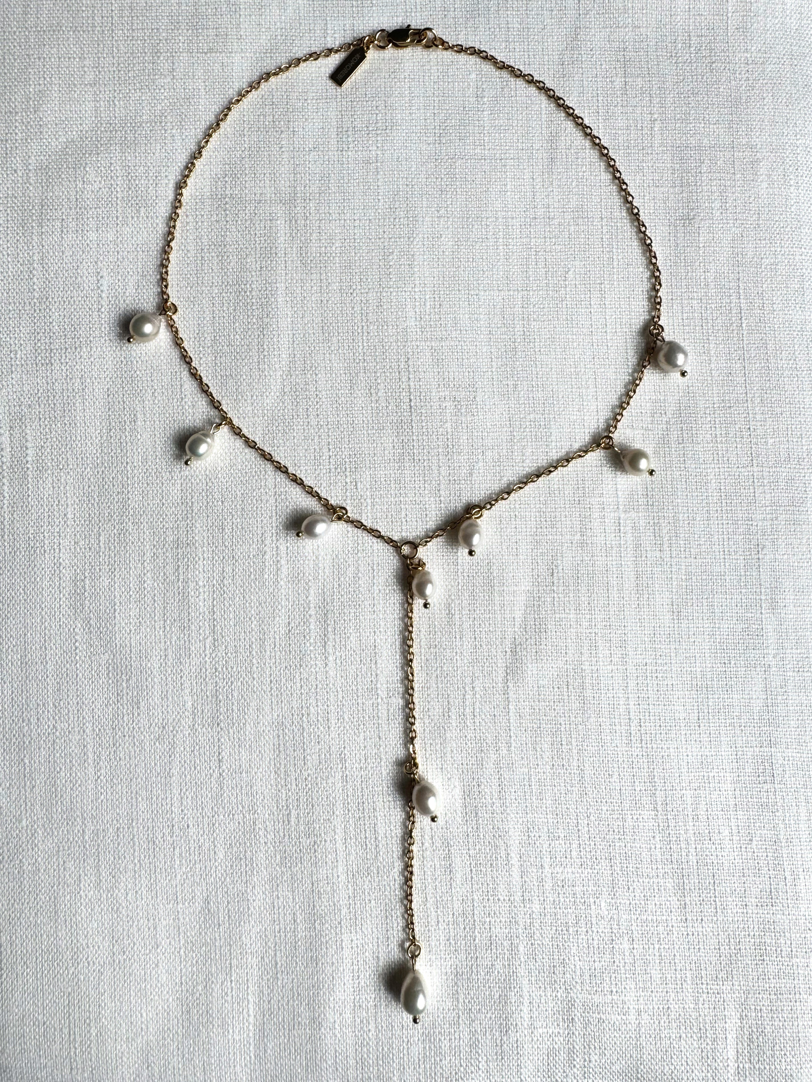 Collier Y avec perles d’eau douce