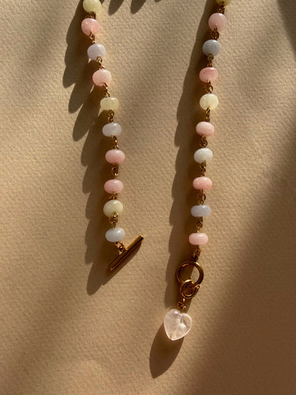 Halskette aus Jade und Beryll