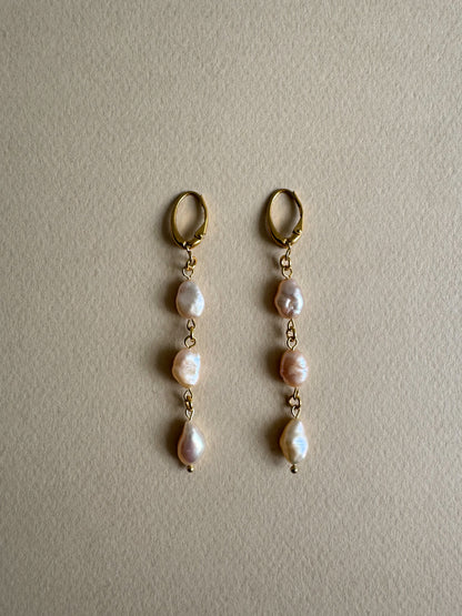 Süßwasserperlenohrringe
