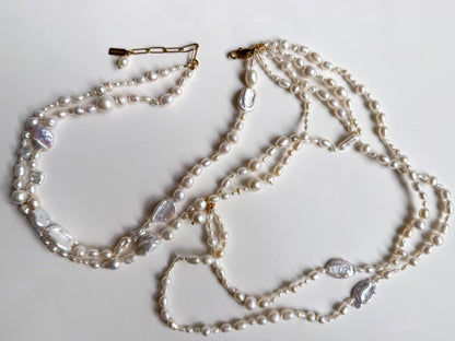 The pearl shoulder necklace