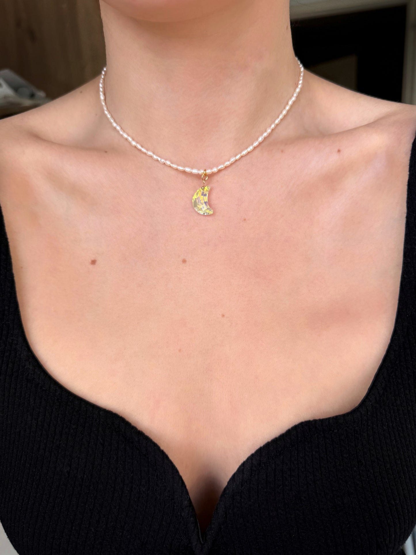 Collier Moon pearl