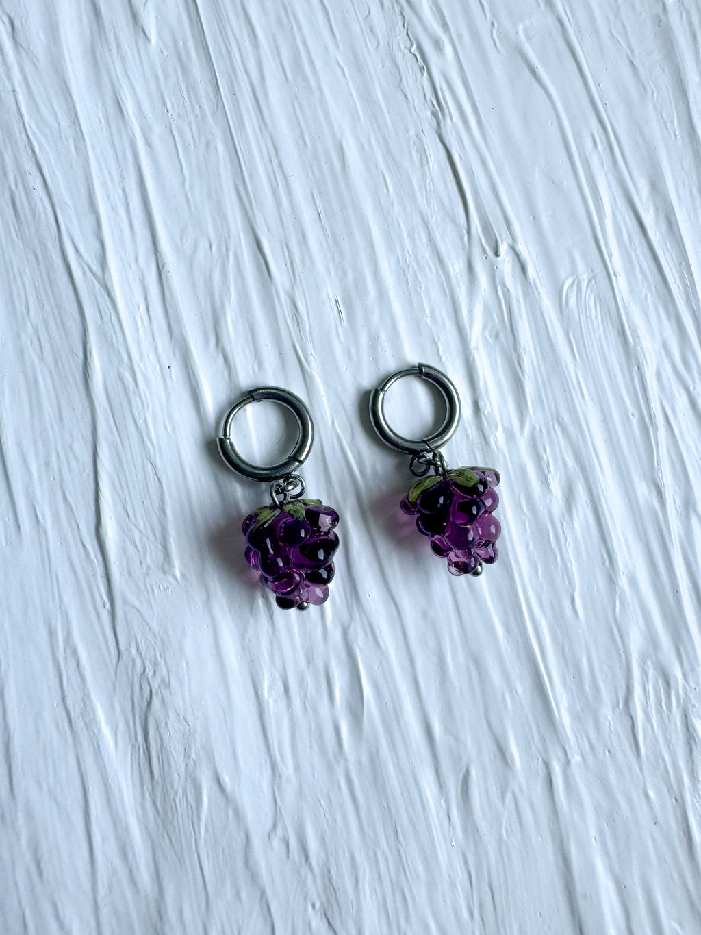 Boucles d’oreilles pendantes raisins