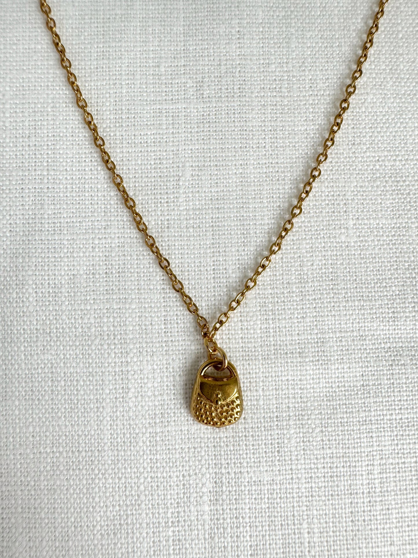 Collier multi charms doré