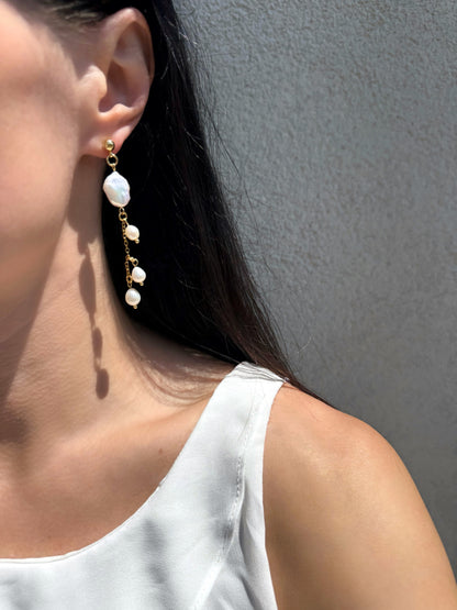 Süßwasserperlen-Ohrhänger