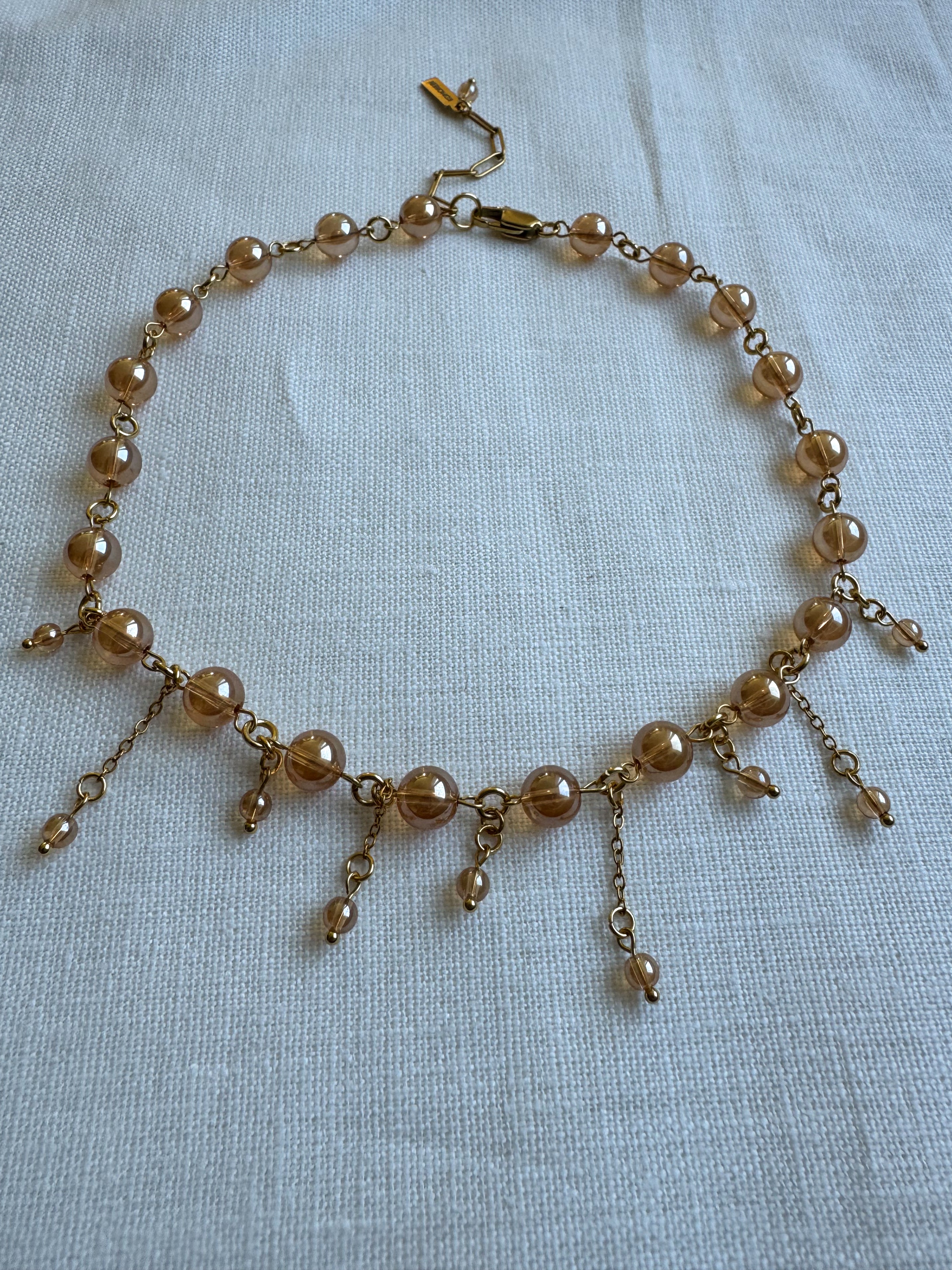 Collier sunset aura quartz