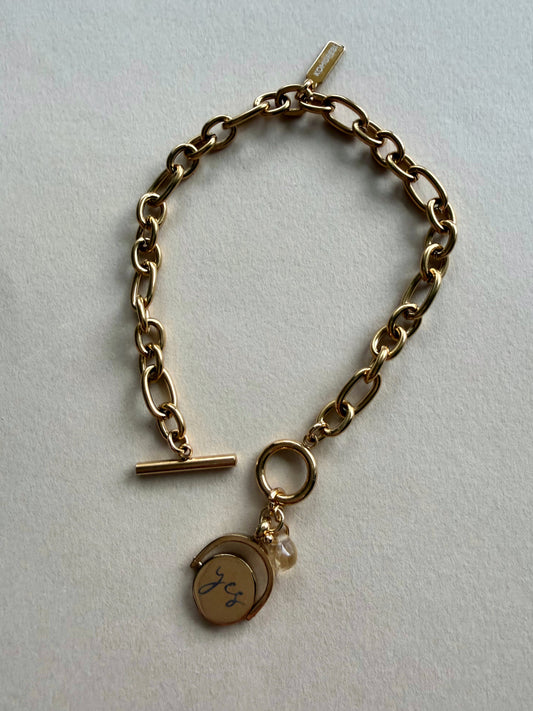 Bracelet intuitif à pendentif réversible