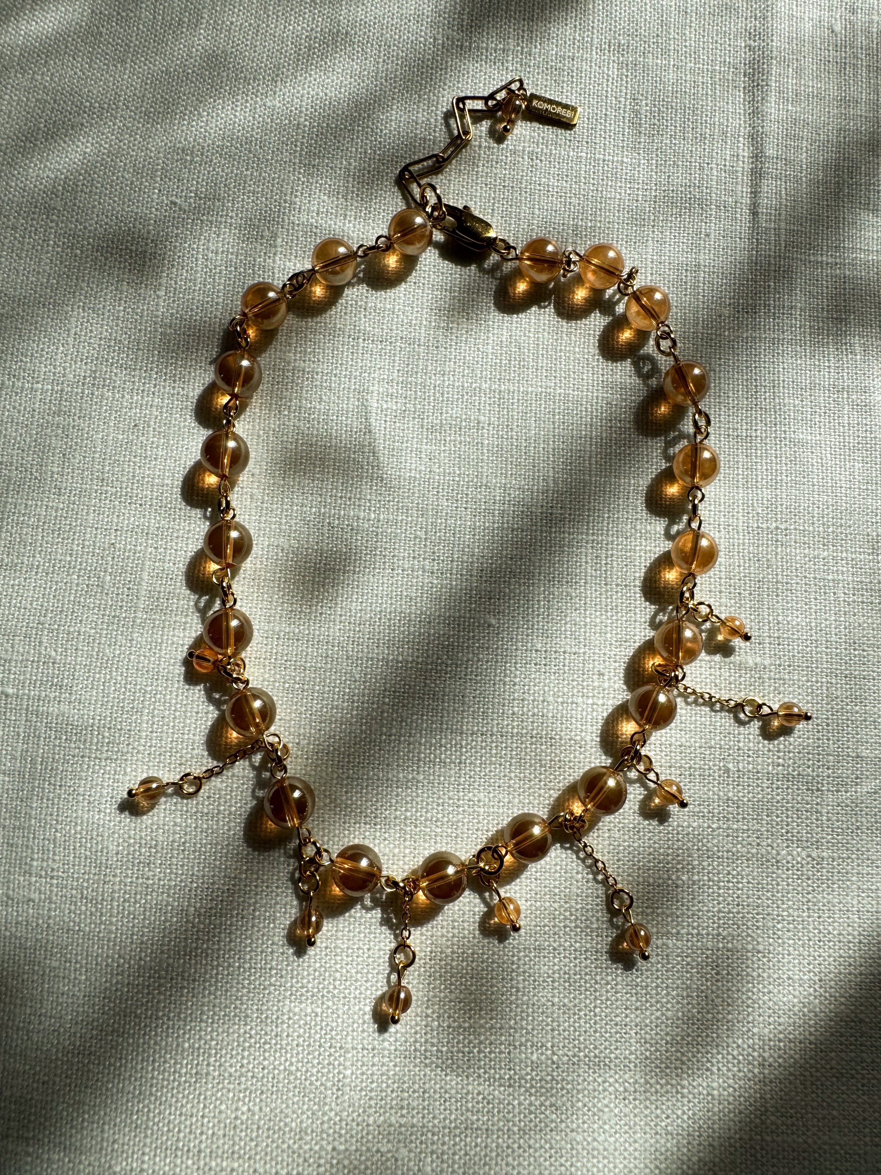 Collier sunset aura quartz