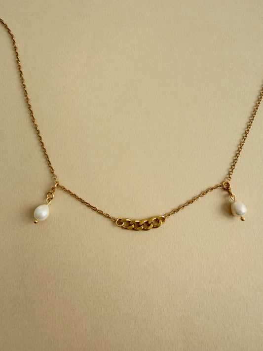 Chaine de visage perlée