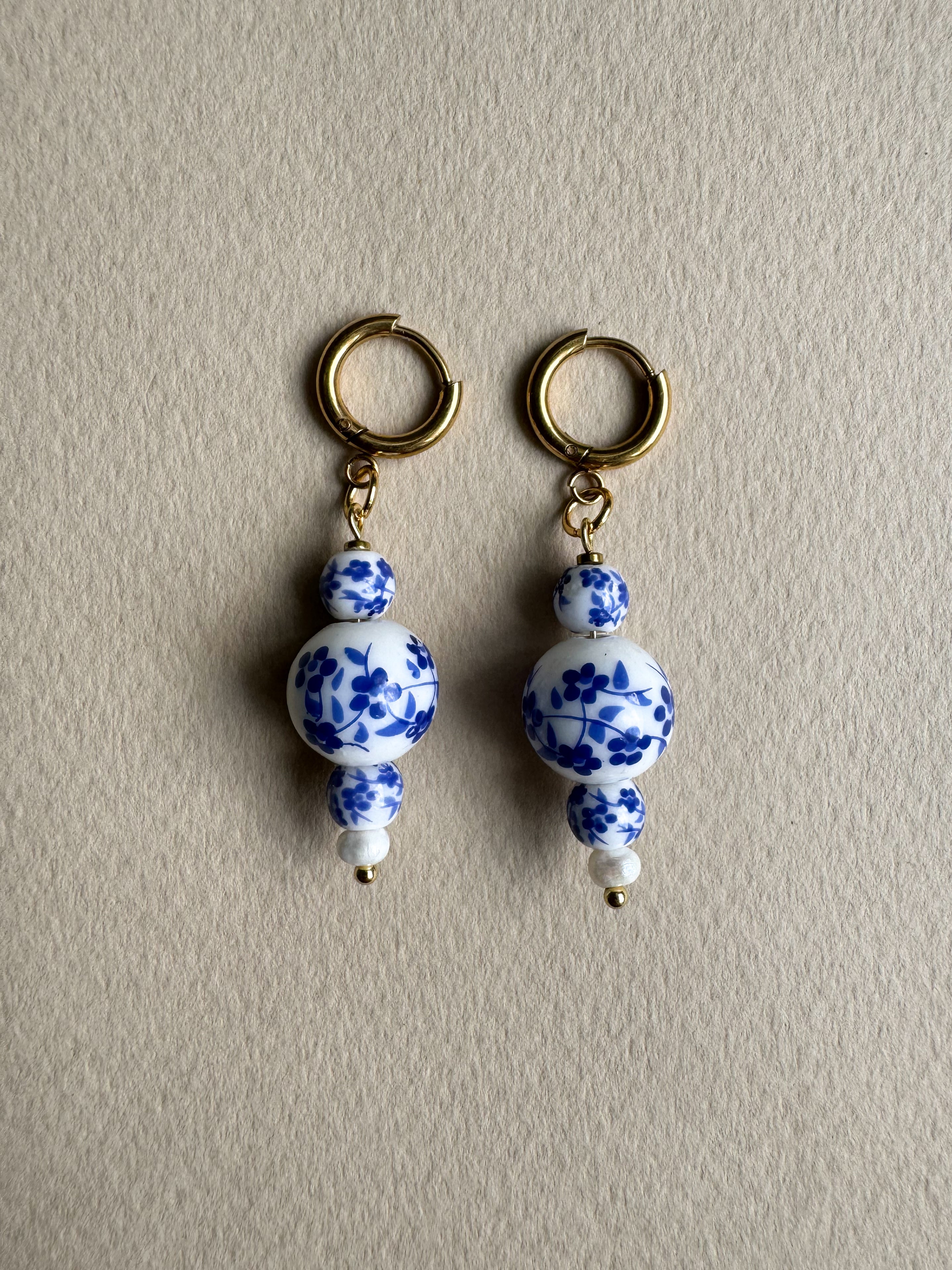 Boucles d’oreilles chinoiserie chic