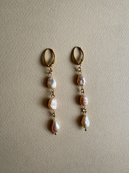 Boucles d’oreilles de perles d’eau douce