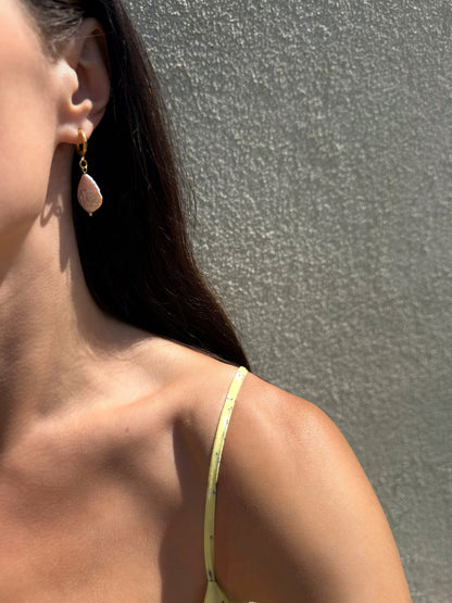 Rosa Barockperlen-Ohrhänger