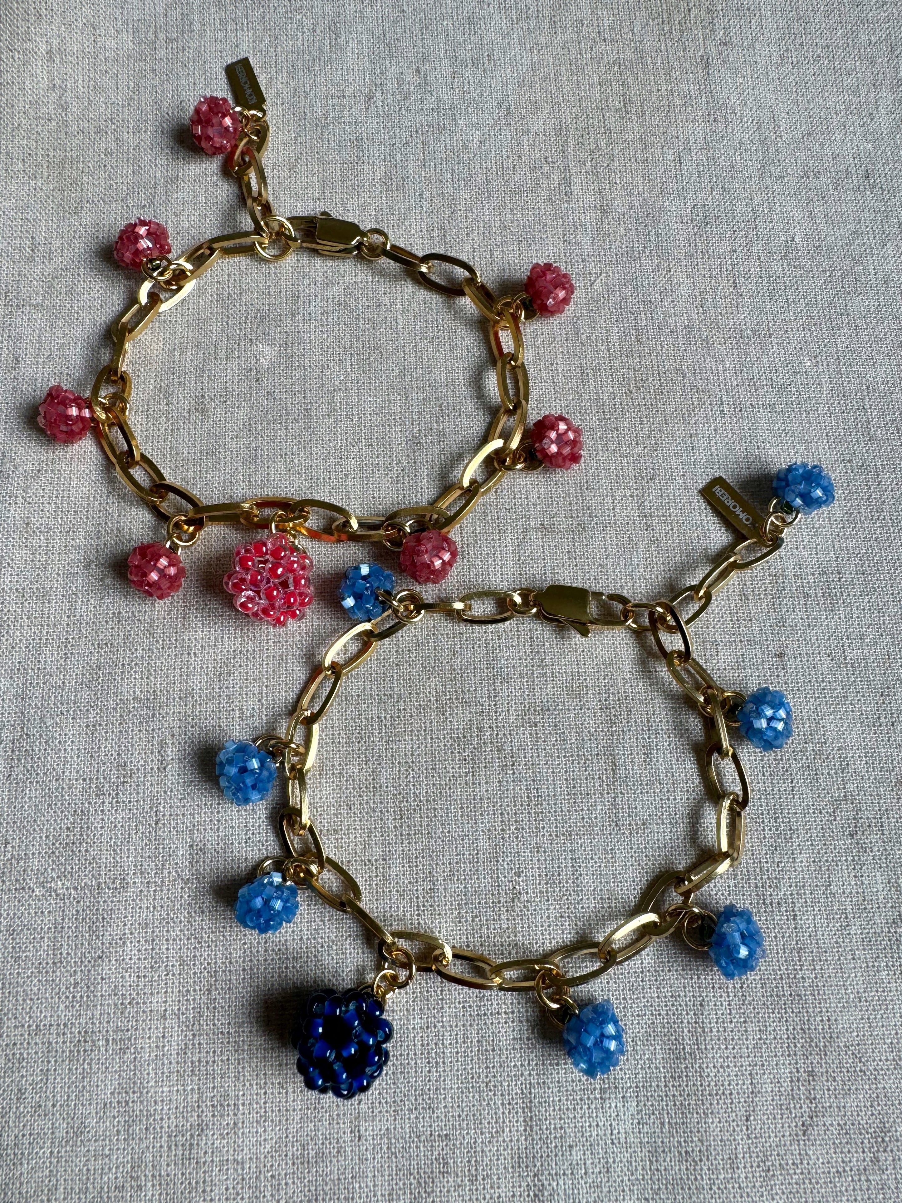Bracelet multi breloques fruits