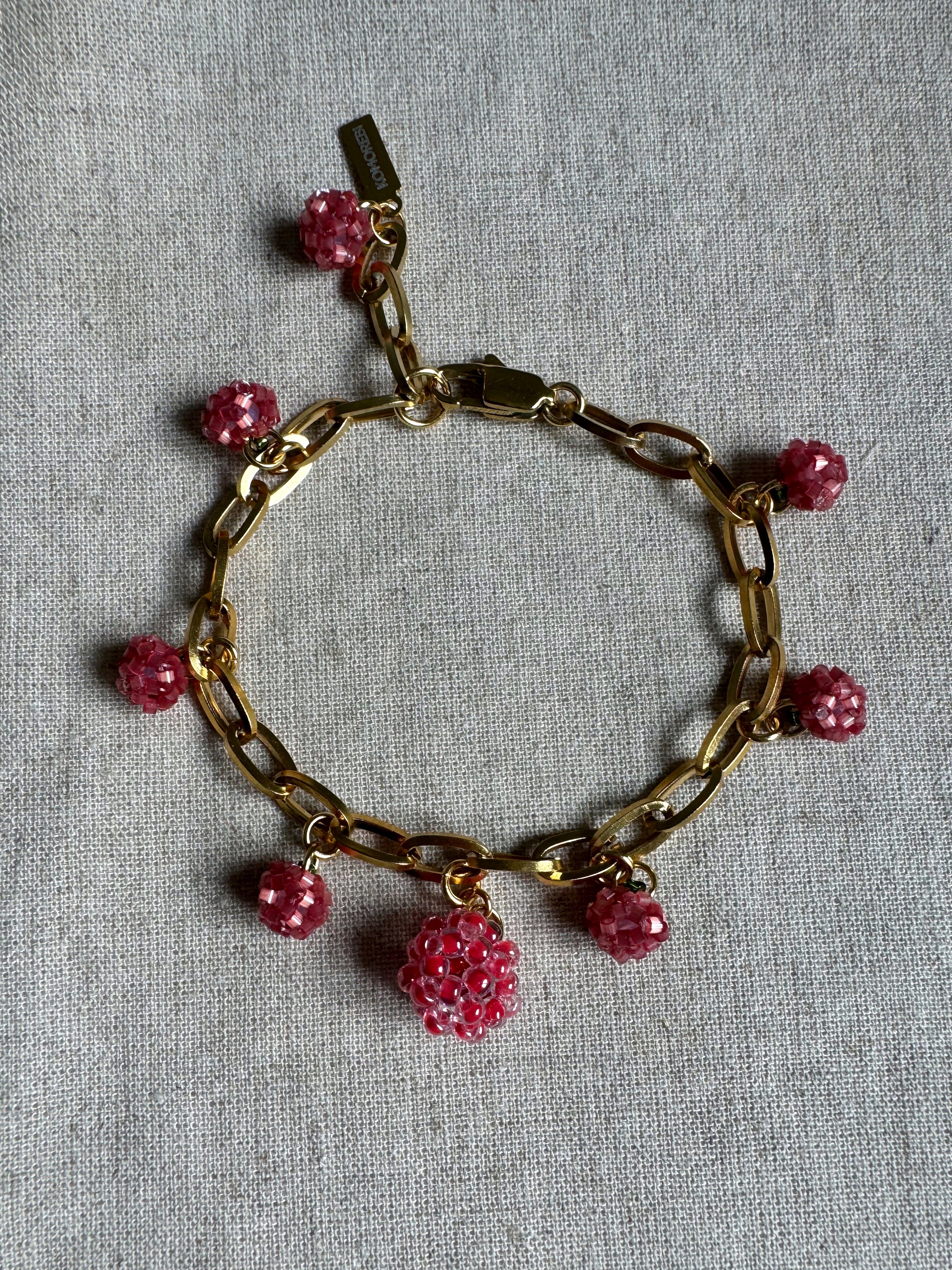 Bracelet multi breloques fruits
