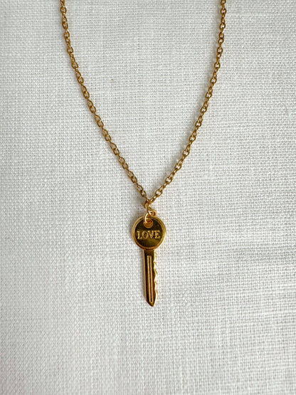 Collier multi charms doré