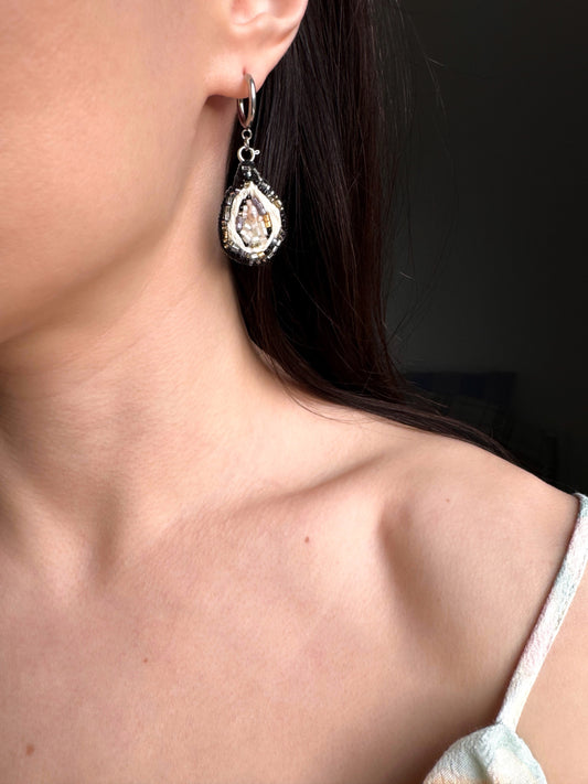 Boucles d’oreilles huîtres