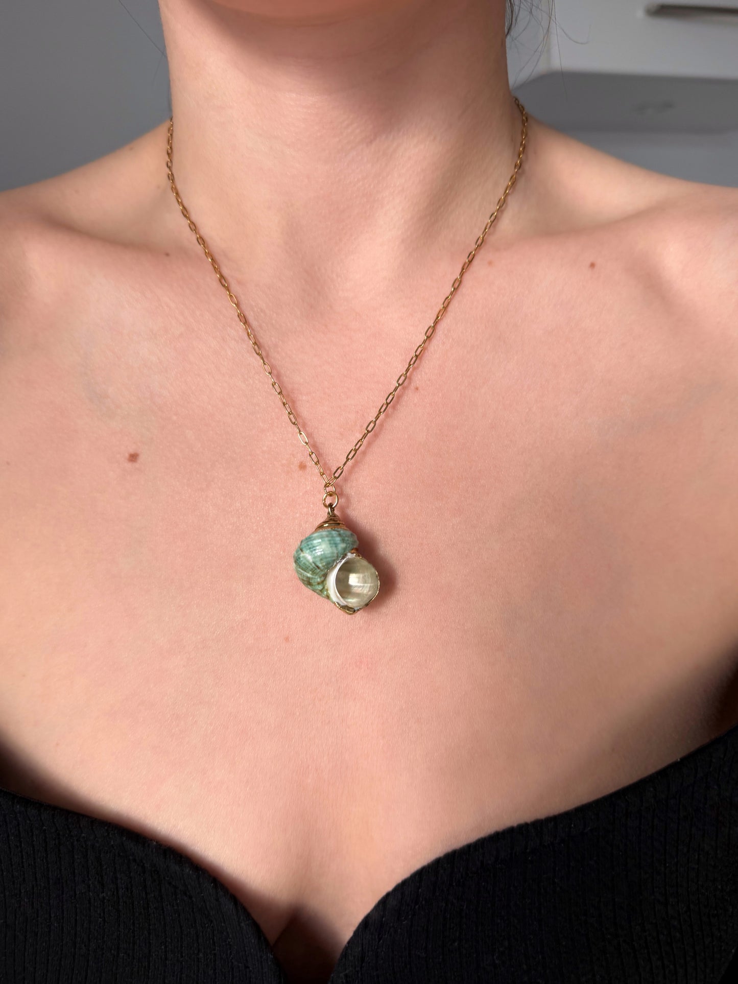 Collier pendentif coquillage