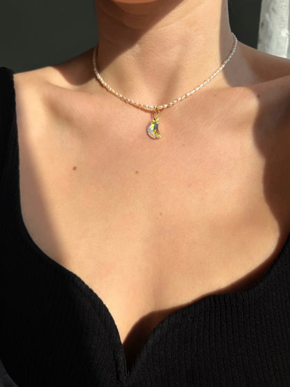 Collier Moon pearl