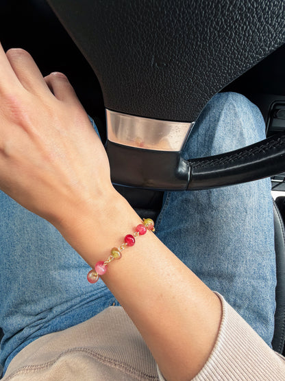 Berry jam jade bracelet