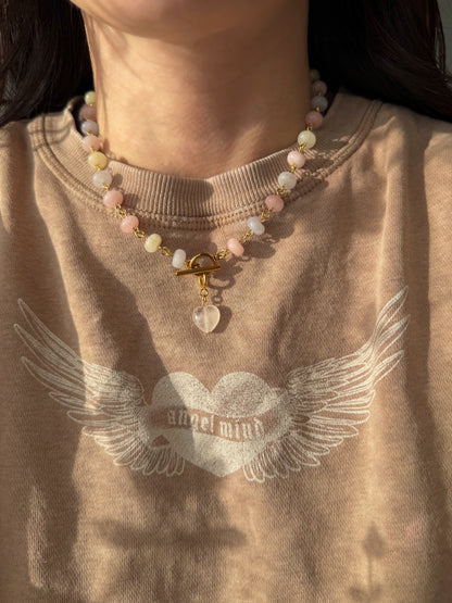 Halskette aus Jade und Beryll