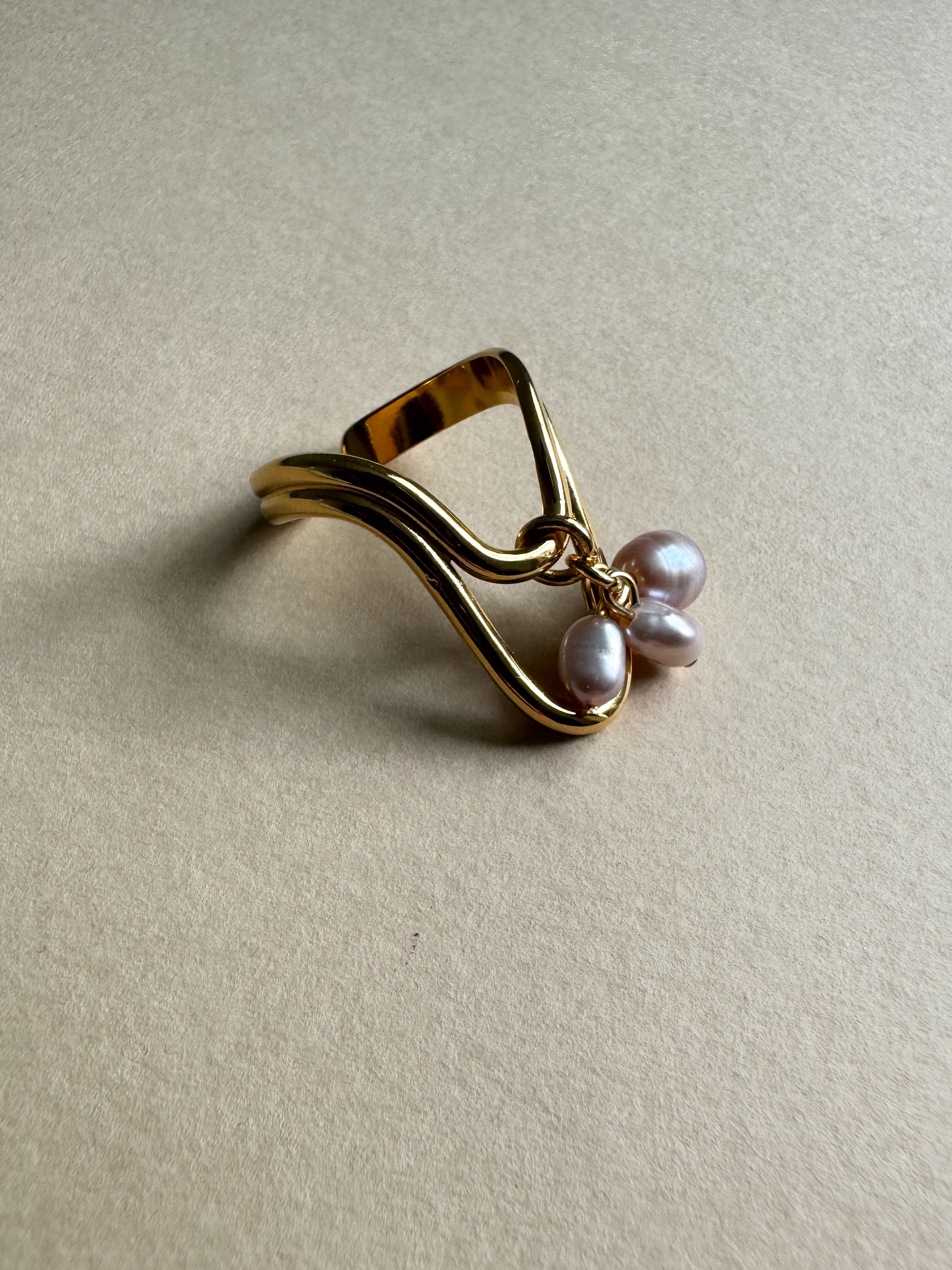 Bague Gold & Pearl
