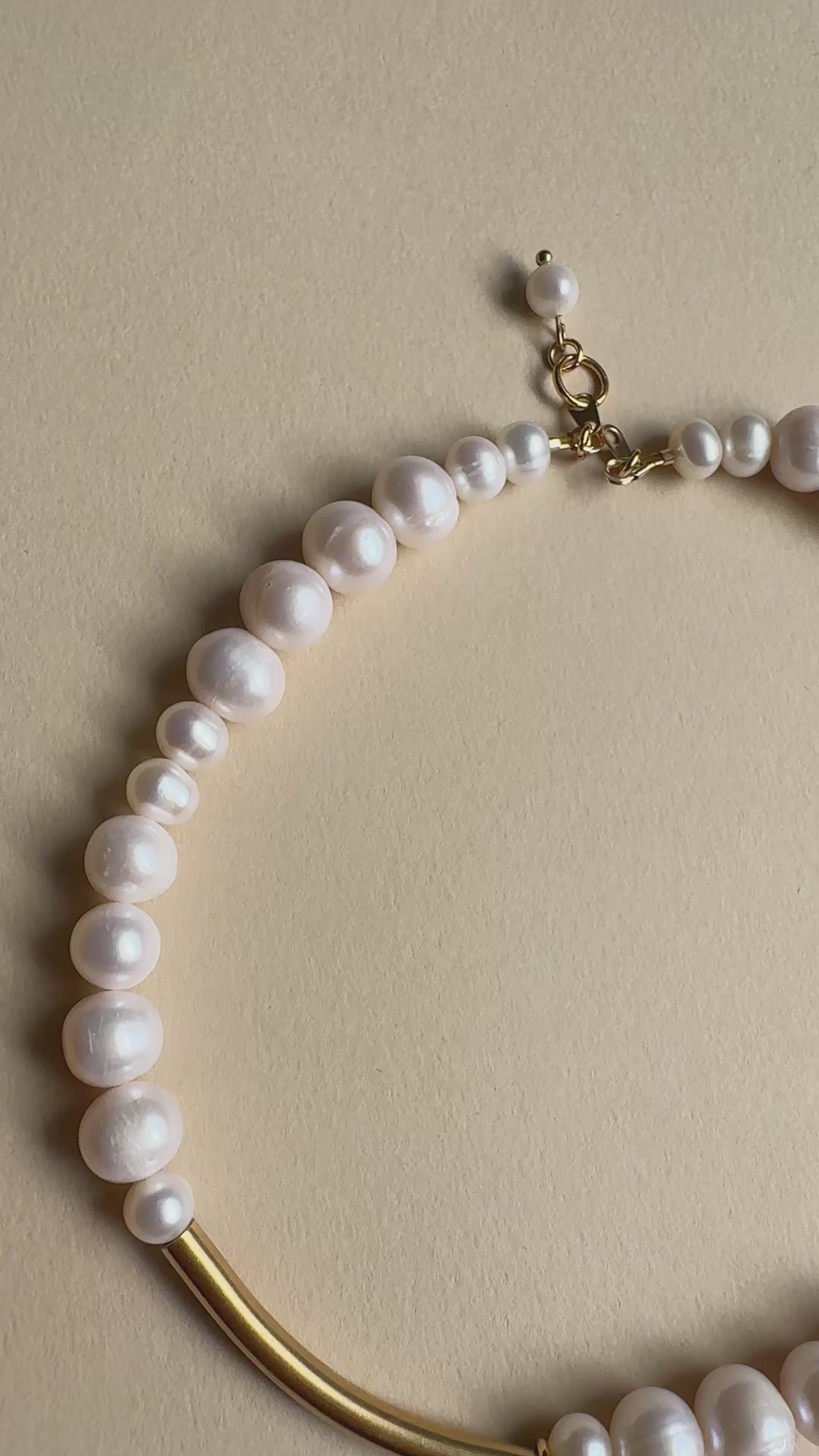 Collier Pearl & Gold