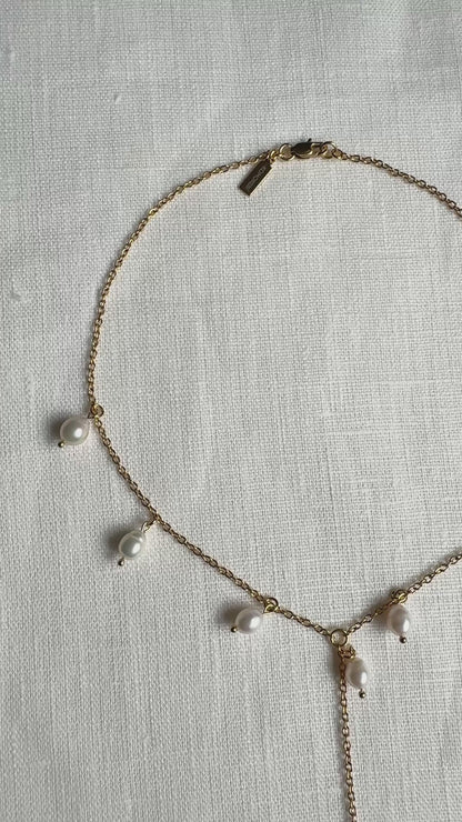 Collier Y avec perles d’eau douce