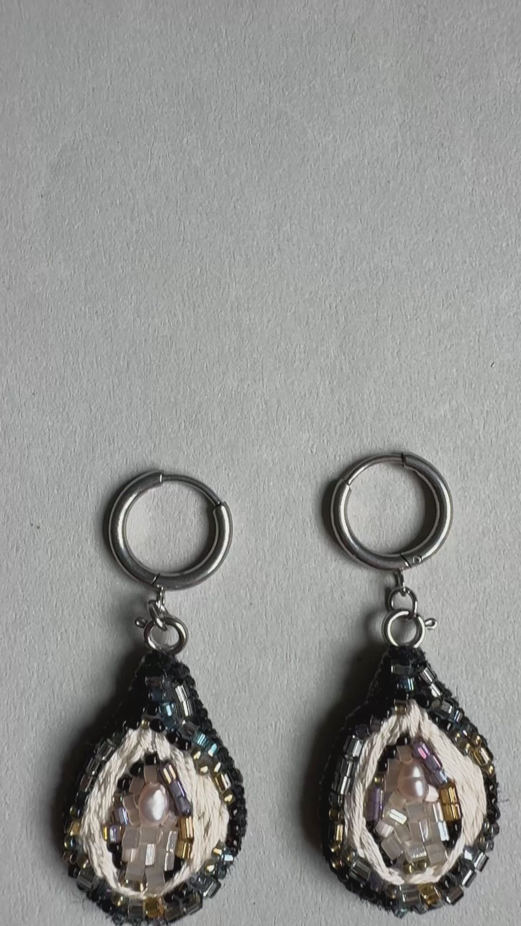 Boucles d’oreilles huîtres